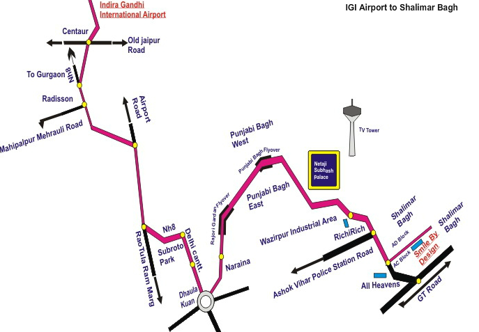 Delhi International Airport Map